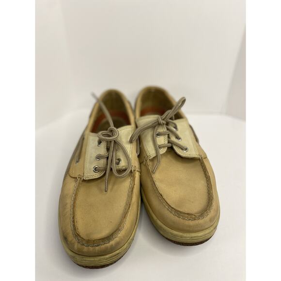 Sperry Top Sider Mens 11.5 Wide 3 Eye MocBoat Lace 0799023 Brown Leather - Picture 3 of 9